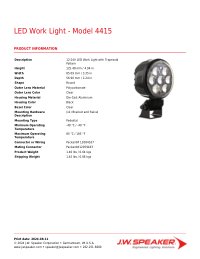 Product Spec Sheet